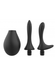 Черный анальный душ Nexus Anal Douche Set с 2 сменными насадками - Nexus Range - купить с доставкой в Петрозаводске