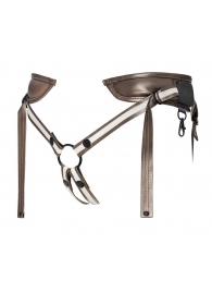 Бронзовый пояс для насадок Desirous Harness - Strap-on-me - купить с доставкой в Петрозаводске