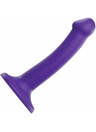 Фиолетовый фаллоимитатор-насадка Strap-On-Me Dildo Dual Density size S - 17 см. - Strap-on-me - купить с доставкой в Петрозаводске