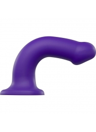 Фиолетовый фаллоимитатор-насадка Strap-On-Me Dildo Dual Density size L - 19 см. - Strap-on-me - купить с доставкой в Петрозаводске