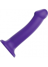 Фиолетовый фаллоимитатор-насадка Strap-On-Me Dildo Dual Density size L - 19 см. - Strap-on-me - купить с доставкой в Петрозаводске