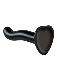 Черный фаллоимитатор-насадка Strap-On-Me P G spot Dildo size S - 16,4 см. - Strap-on-me - купить с доставкой в Петрозаводске
