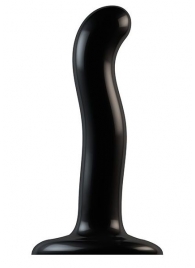 Черный фаллоимитатор-насадка Strap-On-Me P G spot Dildo size S - 16,4 см. - Strap-on-me - купить с доставкой в Петрозаводске