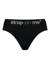 Черные трусики для насадок Heroine Lingerie Harness - size L - Strap-on-me - купить с доставкой в Петрозаводске
