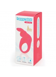 Розовое эрекционное виброкольцо Happy Rabbit Rechargeable Rabbit Cock Ring - Happy Rabbit - в Петрозаводске купить с доставкой
