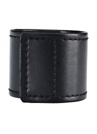 Хомут-утяжка для мошонки из искусственной кожи на липучке VELCRO BALL STRETCHER- 4 см. - BlueLine - в Петрозаводске купить с доставкой