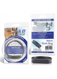 Кольцо на пенис из искусственной кожи на липучке VELCRO COCK RING - 5 см. - BlueLine - в Петрозаводске купить с доставкой