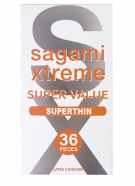 Ультратонкие презервативы Sagami Xtreme Superthin - 36 шт. - Sagami - купить с доставкой в Петрозаводске