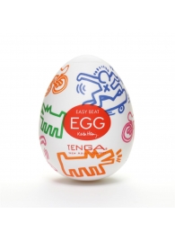 Мастурбатор-яйцо Keith Haring EGG STREET - Tenga - в Петрозаводске купить с доставкой