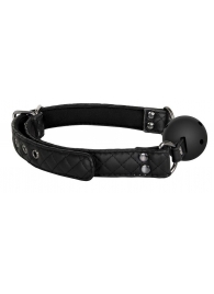 Черный кляп-шарик BALL GAG DIAMOND - Dream Toys - купить с доставкой в Петрозаводске