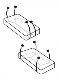 Фиксаторы для кровати WRAPAROUND MATTRESS RESTRAIN - Pipedream - купить с доставкой в Петрозаводске