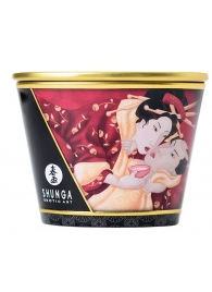 Массажная  свеча Sparkling Strawberry Wine с ароматом клубничного вина - 170 мл. - Shunga - купить с доставкой в Петрозаводске