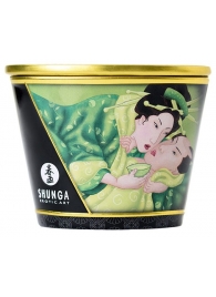 Массажная свеча Exotic Green Tea с ароматом зелёного чая - 170 мл. - Shunga - купить с доставкой в Петрозаводске