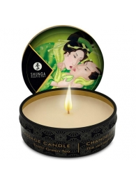 Массажная свеча Exotic Green Tea с ароматом зелёного чая - 30 мл. - Shunga - купить с доставкой в Петрозаводске