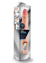 Телесная насадка на пенис 10 Inch Cock Sheath Extender - 25 см. - Blush Novelties - в Петрозаводске купить с доставкой