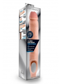 Телесная насадка на пенис 11.5 Inch Cock Sheath Penis Extender - 29,2 см. - Blush Novelties - в Петрозаводске купить с доставкой