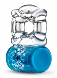 Синее эрекционное виброкольцо Pleaser Rechargeable C-Ring - Blush Novelties - в Петрозаводске купить с доставкой