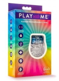Фиолетовое эрекционное виброкольцо Pleaser Rechargeable C-Ring - Blush Novelties - в Петрозаводске купить с доставкой