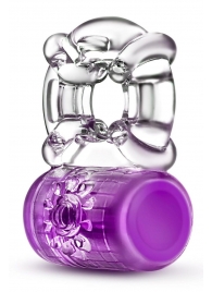 Фиолетовое эрекционное виброкольцо Pleaser Rechargeable C-Ring - Blush Novelties - в Петрозаводске купить с доставкой