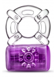 Фиолетовое эрекционное виброкольцо One Night Stand Vibrating C-Ring - Blush Novelties - в Петрозаводске купить с доставкой