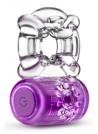Фиолетовое эрекционное виброкольцо One Night Stand Vibrating C-Ring - Blush Novelties - в Петрозаводске купить с доставкой