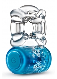 Синее эрекционное виброкольцо One Night Stand Vibrating C-Ring - Blush Novelties - в Петрозаводске купить с доставкой
