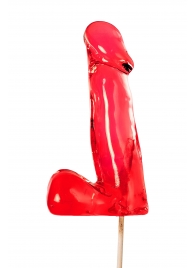 Красный леденец в форме члена со вкусом виски - 173 гр. - Sosuчki - купить с доставкой в Петрозаводске