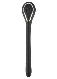 Черный гибкий уретральный стимулятор с вибрацией Vibrating Bendable Dilator - 13,5 см. - Orion - купить с доставкой в Петрозаводске