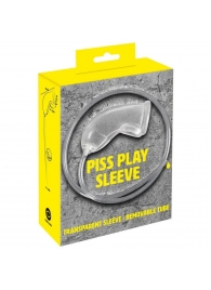 Прозрачная насадка на пенис Piss Play Sleeve для игр с мочеиспусканием - Orion - купить с доставкой в Петрозаводске