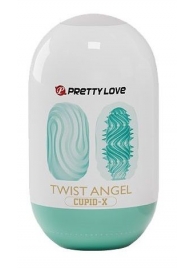 Бирюзовый мастурбатор-яйцо Twist Angel - Baile - в Петрозаводске купить с доставкой