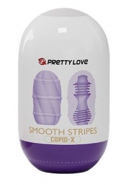 Сиреневый мастурбатор-яйцо Smooth Stripes - Baile - в Петрозаводске купить с доставкой