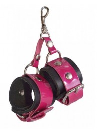 Розово-черный брелок  Наручники - Sitabella - купить с доставкой в Петрозаводске