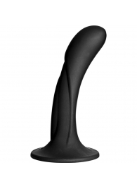 Черная изогнутая насадка Vac-U-Lock G-Spot - 16,5 см. - Doc Johnson - купить с доставкой в Петрозаводске