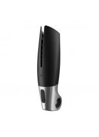 Черный мастурбатор с вибрацией Power Masturbator - Satisfyer - в Петрозаводске купить с доставкой