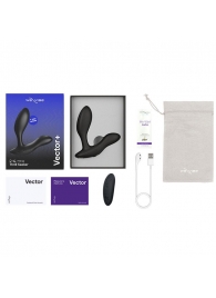 Черный анальный вибратор We-Vibe Vector+ - We-vibe - в Петрозаводске купить с доставкой