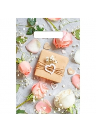 Полиэтиленовый пакет  Подарочек  с вырубной усиленной ручкой - 20 х 30 см. - Сима-Ленд - купить с доставкой в Петрозаводске