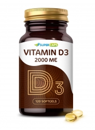 Пищевая добавка SuperCaps VITAMIN D3 2000 ME - 120 капсул - SuperCaps - купить с доставкой в Петрозаводске