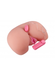 Вагина из кибер-кожи с выносным пультом управления вибрацией - LOVETOY (А-Полимер) - в Петрозаводске купить с доставкой