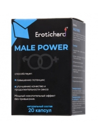 Капсулы для мужчин Erotichard male power - 20 капсул (0,370 гр.) - Erotic Hard - купить с доставкой в Петрозаводске