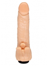 Телесная гелевая насадка-фаллос с клиторальными лепестками - 18,5 см. - LOVETOY (А-Полимер) - купить с доставкой в Петрозаводске