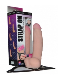 Реалистичный фаллос на поясе Harness - 20,5 см. - LOVETOY (А-Полимер) - купить с доставкой в Петрозаводске