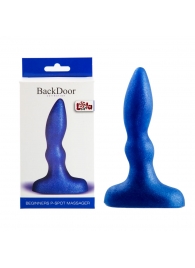 Синий анальный стимулятор Beginners p-spot massager - 11 см. - Lola Games - в Петрозаводске купить с доставкой
