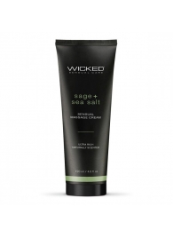 Массажный легкий крем WICKED Sage plus Sea Salt - 120 мл. - Wicked - купить с доставкой в Петрозаводске