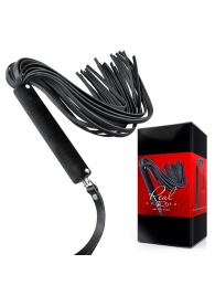 Черная кожаная плеть-флоггер - 84 см. - Notabu - купить с доставкой в Петрозаводске