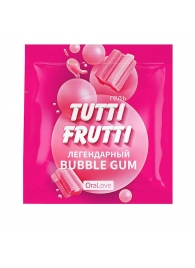 Пробник гель-смазки Tutti-frutti со вкусом бабл-гам - 4 гр. - Биоритм - купить с доставкой в Петрозаводске