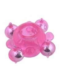 Эрекционное кольцо c бусинками - Toyfa Basic - в Петрозаводске купить с доставкой