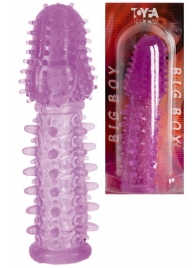 Фиолетовая насадка, удлиняющая половой член - 13,5 см. - Toyfa Basic - в Петрозаводске купить с доставкой
