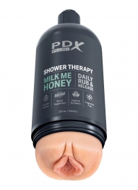 Телесный мастурбатор-вагина Shower Therapy Milk Me Honey - Pipedream - в Петрозаводске купить с доставкой