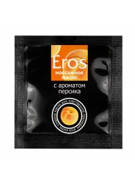 Саше массажного масла Eros exotic с ароматом персика - 4 гр. - Биоритм - купить с доставкой в Петрозаводске