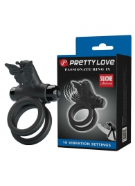 Черное эрекционное виброкольцо Passionate Ring IX - Baile - в Петрозаводске купить с доставкой